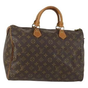 LOUIS VUITTON Monogram Speedy 35 Hand Bag M41524 LV Auth am10413